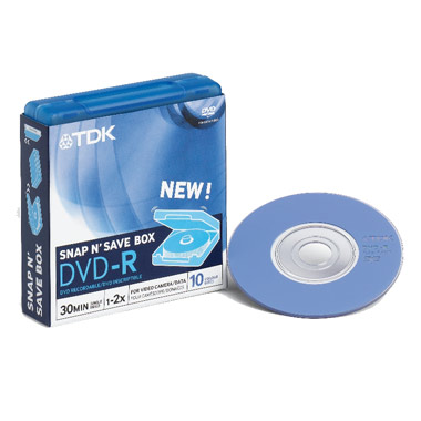 DVD-R диск 8см TDK 1.4 Gb 2x SBB10
