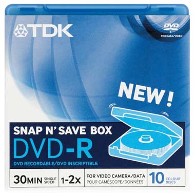 DVD-R диск 8см TDK 1.4 Gb 2x SBB10