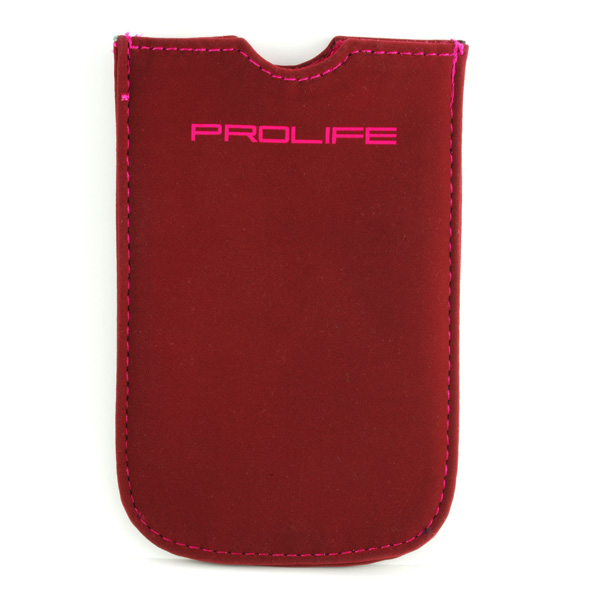 Сумка для сотового телефона Prolife замш. красный