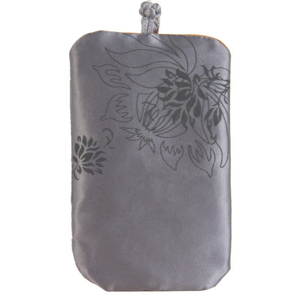 Сумка для сотового телефона Prolife шелк.серебр