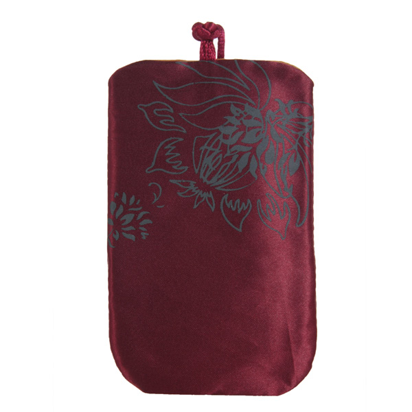 Сумка для сотового телефона Prolife шелк.красная