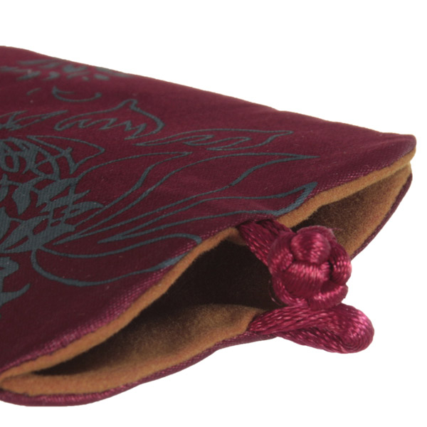 Сумка для сотового телефона Prolife шелк.красная