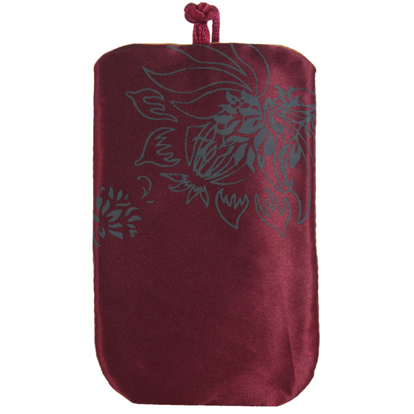 Сумка для сотового телефона Prolife шелк.красная