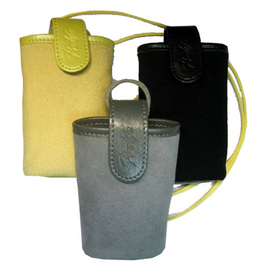 Сумка для сотового телефона PLF замш-серая