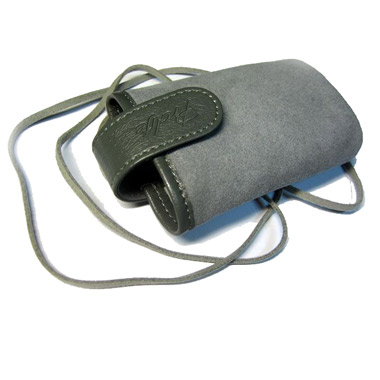 Сумка для сотового телефона PLF замш-серая