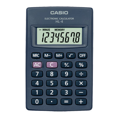 Калькулятор Casio HL-4-S-GH