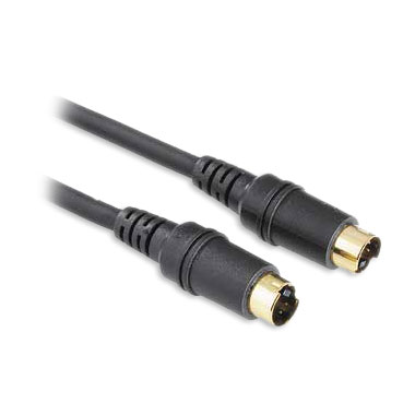 Кабель аналоговый видео Hama 42725 S-video 1m Gld