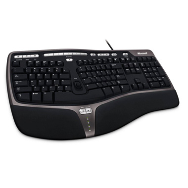 Клавиатура проводная Microsoft Natural Ergo 4000 Silver/Black (B2M-00020)