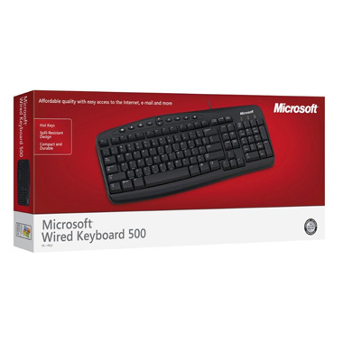 Клавиатура проводная Microsoft Wired 500