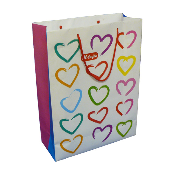 Пакет . Сердечки 30х40х12
