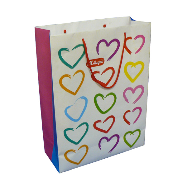 Пакет . Сердечки 23х32х10