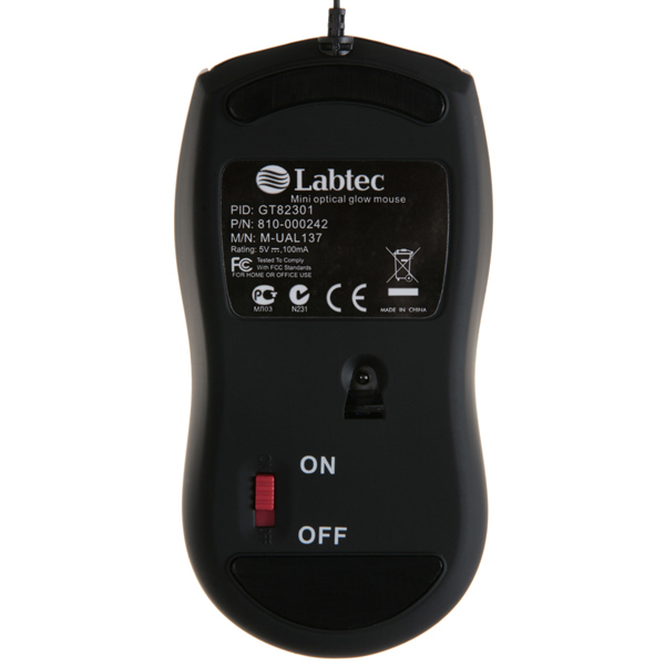 Мышь проводная для ноутбука Labtec Mini Glow