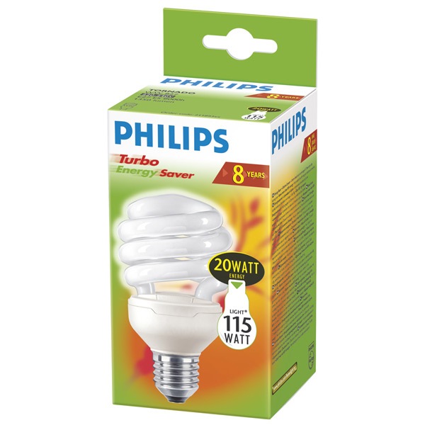 Лампа Philips э/сб 20W E27 фото