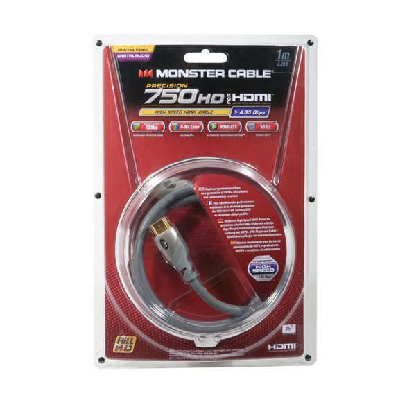 Кабель цифровой аудио-видео (Hi-Fi) Monster Cable 750HD-1M EU HDMI