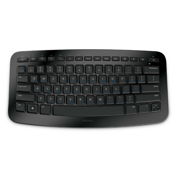 Клавиатура беспроводная Microsoft Arc Keyboard USB Port Russian Hdwr Black J5D-0001