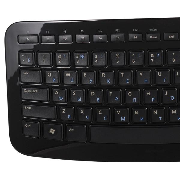 Клавиатура беспроводная Microsoft Arc Keyboard USB Port Russian Hdwr Black J5D-0001