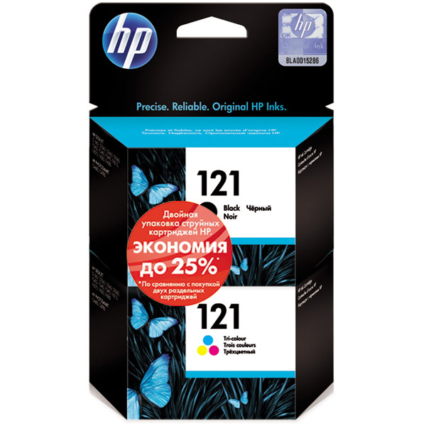 Картридж для струйного принтера HP 121 (CC640HE+CC643HE)