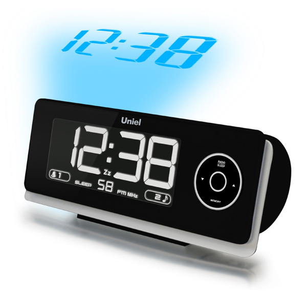 Часы-будильник Uniel UTP-43K черный