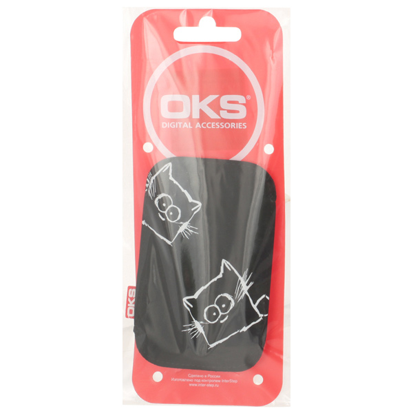 Сумка для сотового телефона Oks Blanket Коты р93 черный