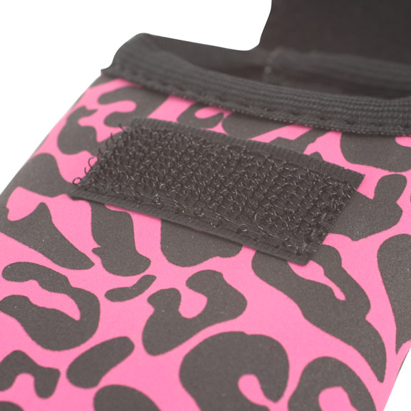 Сумка для сотового телефона Oks Чейс Леопард р04 розовый