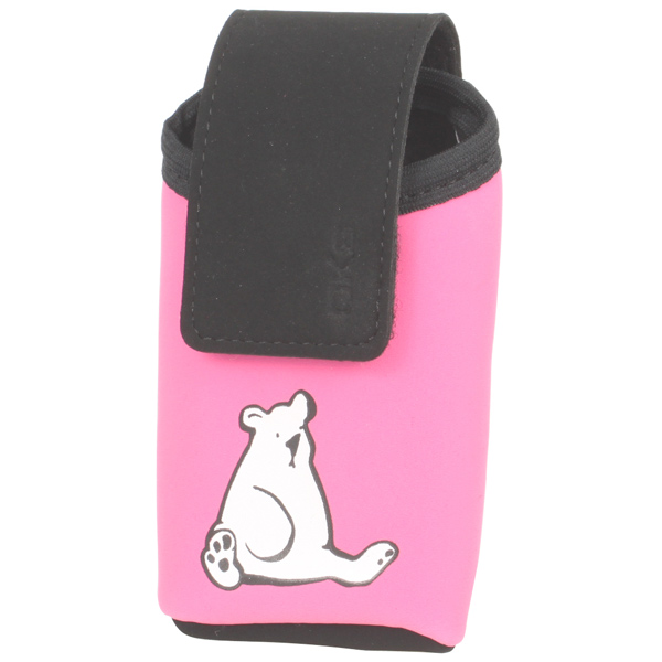 Сумка для сотового телефона Oks Чейс Медвежонок р04 розовый