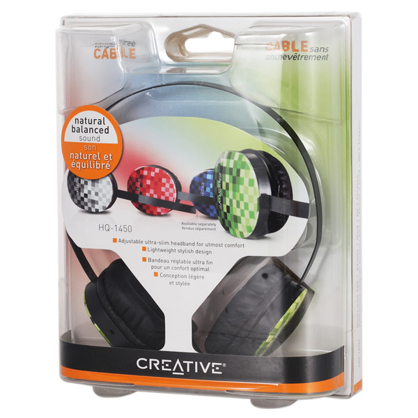 Наушники накладные Creative HQ-1450 зеленый