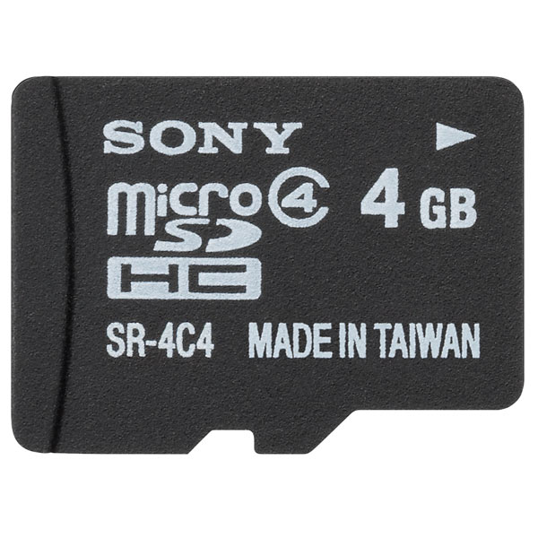Карта памяти MicroSD Sony SR4A4+адаптер фото