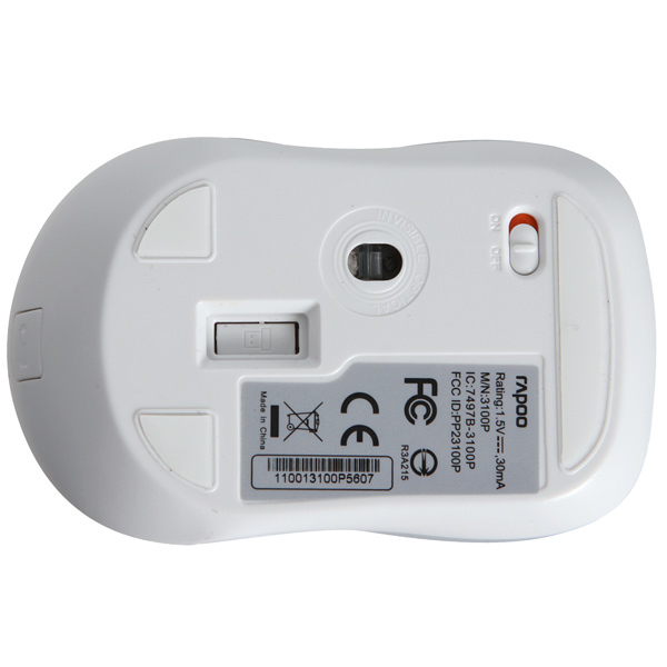 Мышь беспроводная Rapoo 3100 белый