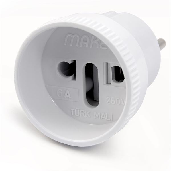 Переходник сетевой Makel 10009 белый