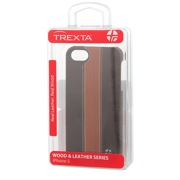 Чехол Trexta Snap On Wood&Leather Series коричневый