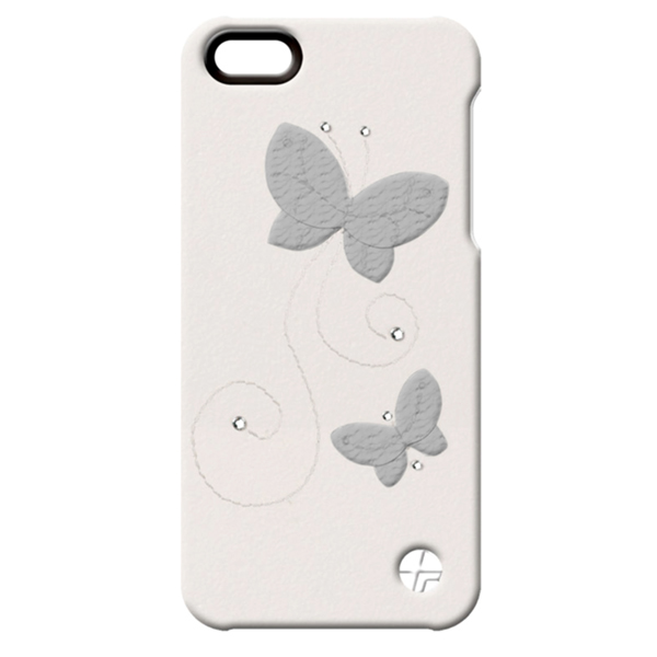 Чехол Trexta Snap On Crystal Butterfly белый