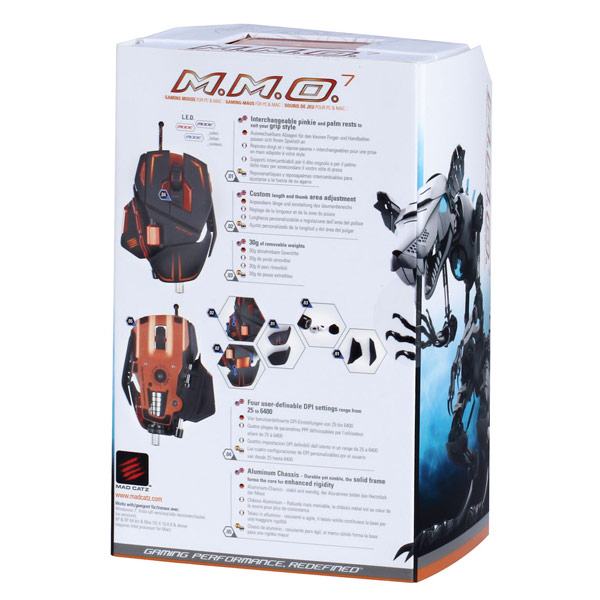 Игровая мышь Mad Catz M.M.O.7 Gloss черный