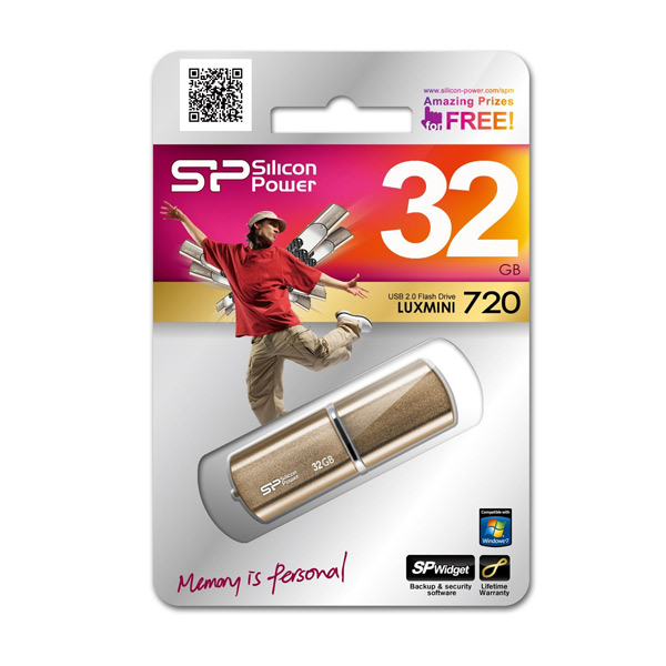 Флеш-диск Silicon Power 32GB LuxMini 720 Blue (SP032GBUF2720V1D)