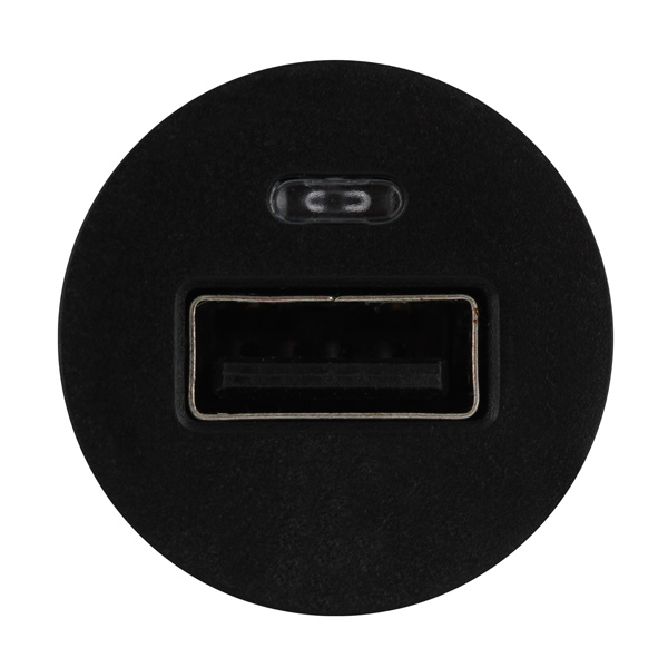 Автомобильное зарядное устройство для Apple Qumo 1 USB 1A + кабель Lightning, Black (220.12A)