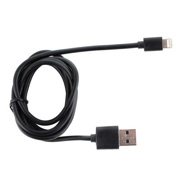 Автомобильное зарядное устройство для Apple Qumo 1 USB 1A + кабель Lightning, Black (220.12A)