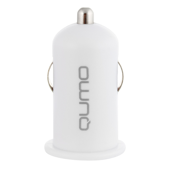 Автомобильное зарядное устройство для Apple Qumo 1 USB 1A + кабель Lightning, White (220.12A)