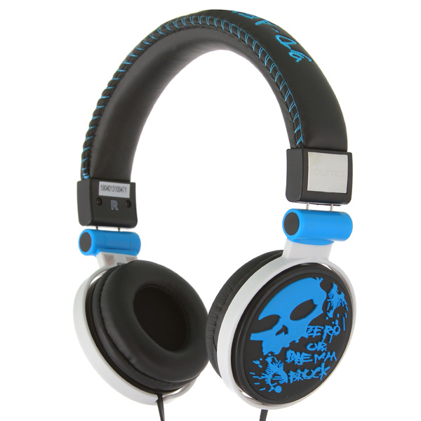 Наушники накладные Qumo Skull Soul синий