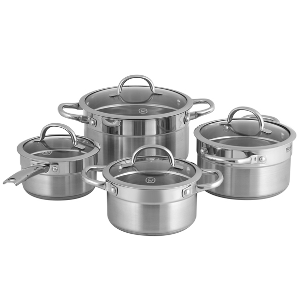 Набор кастрюль (нержавейка) Rondell Creative RDS-389 4шт.: 1,5/2,2/3,1/5,4л