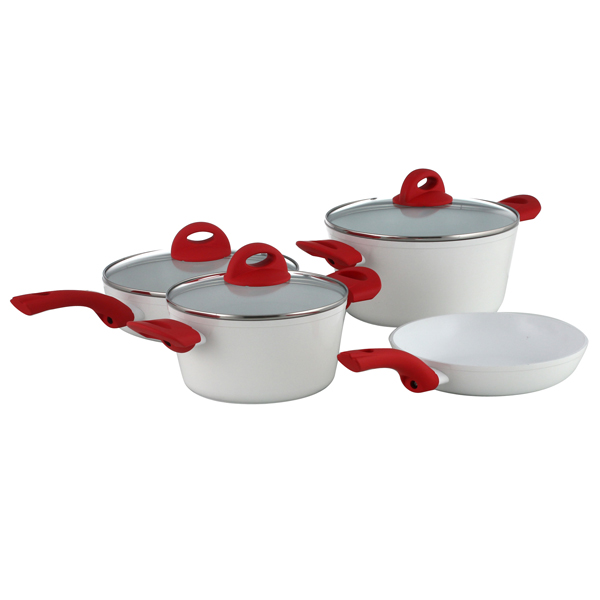 Набор посуды (керамический) Wellberg Foodie WB-2005 белый