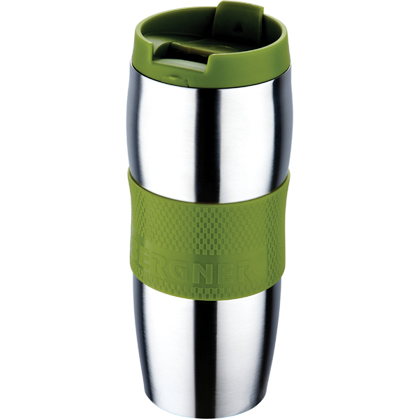 Термокружка Bergner Travel BG-1094 Green 0,4л