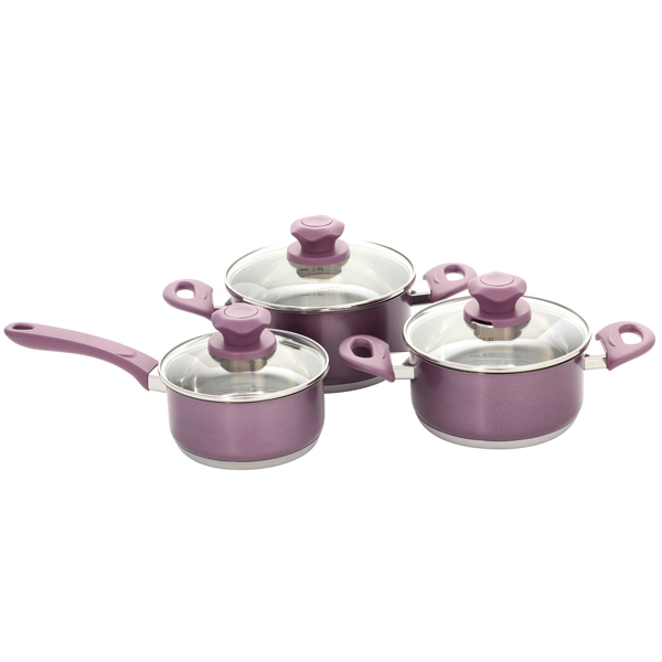 Набор кастрюль (нержавейка) Supra SVS-0696Kit 3шт.