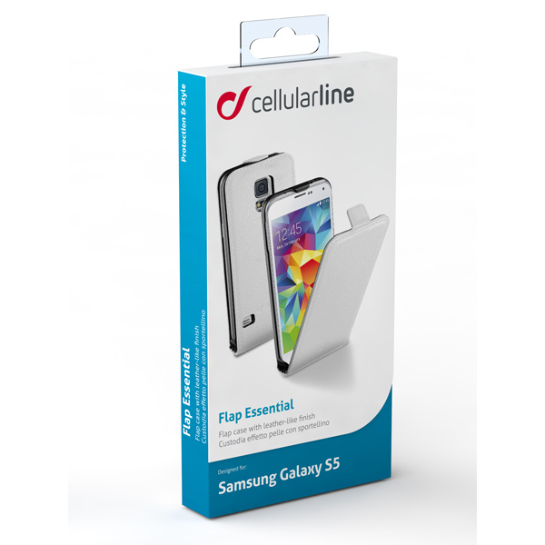 Чехол Cellular Line для Samsung Galaxy S5 White (FLAPESSENGALS5W)
