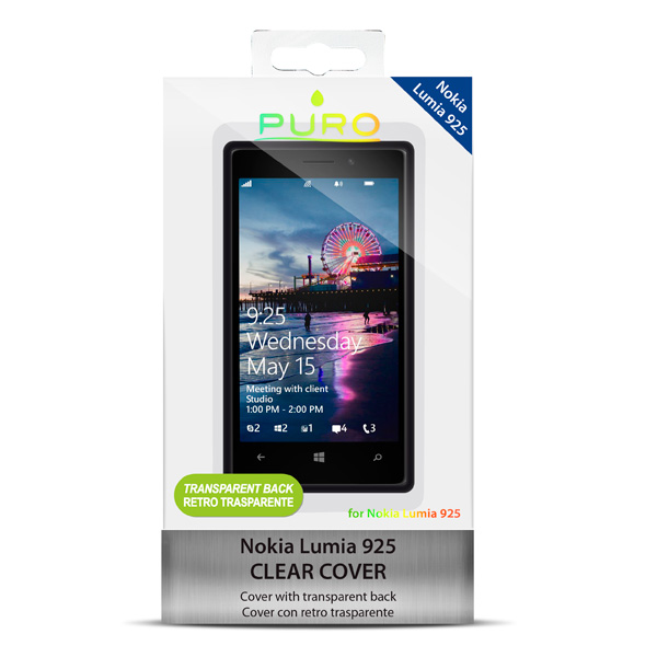 Чехол PURO для Nokia Lumia 925 Black (NK925CLEARBLK)