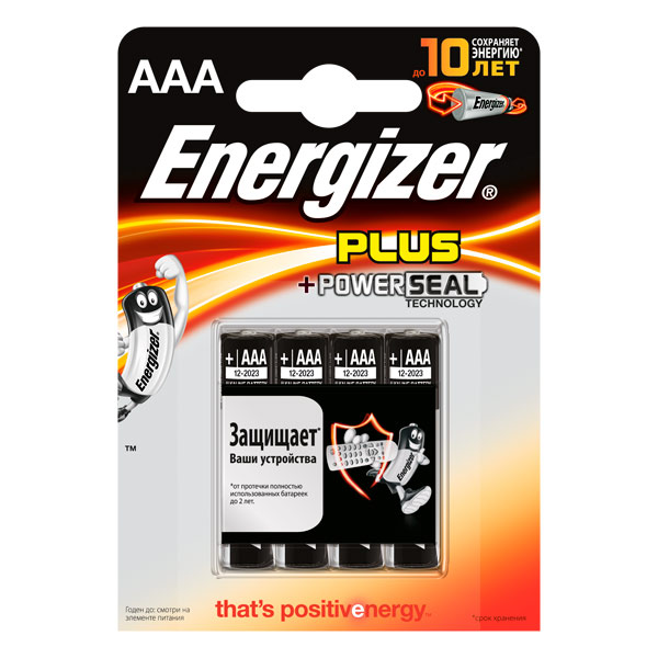 Батарея Energizer Plus AAA-LR03 4 шт фото