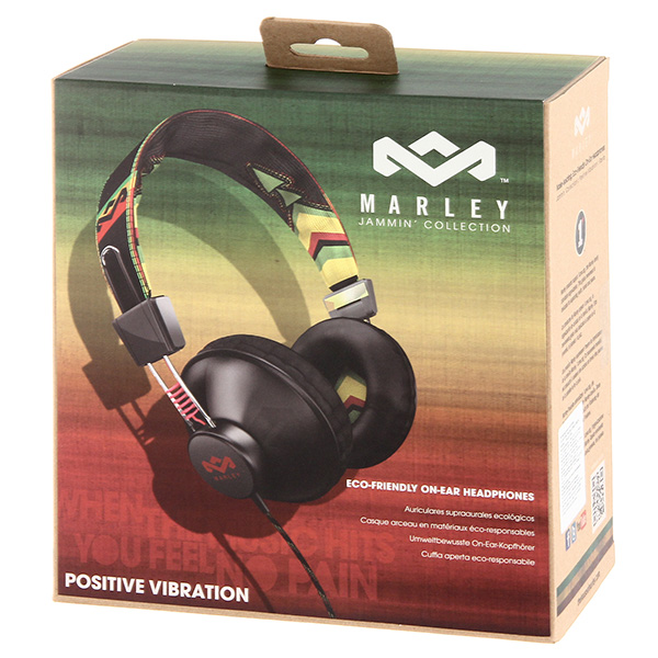Наушники накладные Marley Positive Vibration Rasta (EM-JH010-RAA)