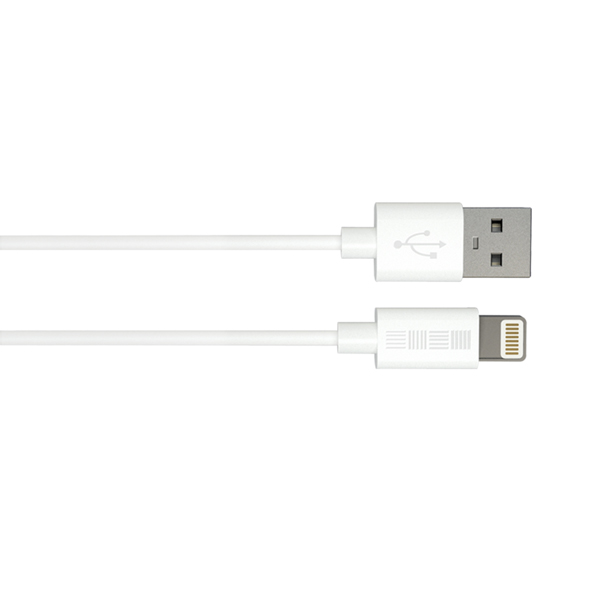 Кабель InterStep USB/Lightning(MFI), белый, TPE, 1,0m фото