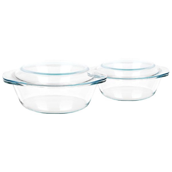 Форма для выпекания (стекло) Supra SHG-0226Кit 2шт.: 1,8/2,2л