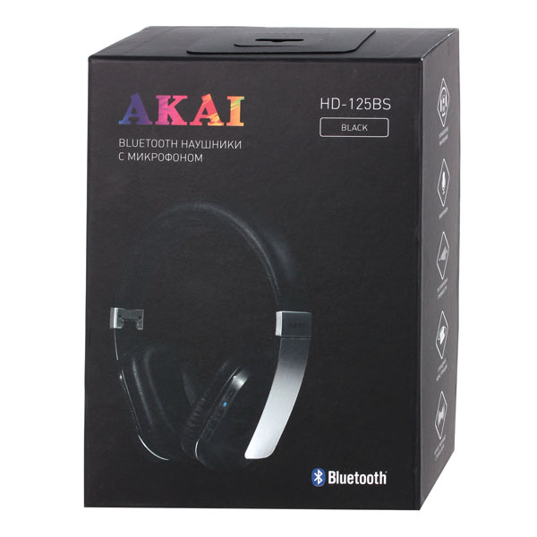 Наушники полноразмерные Bluetooth Akai HD-125BS