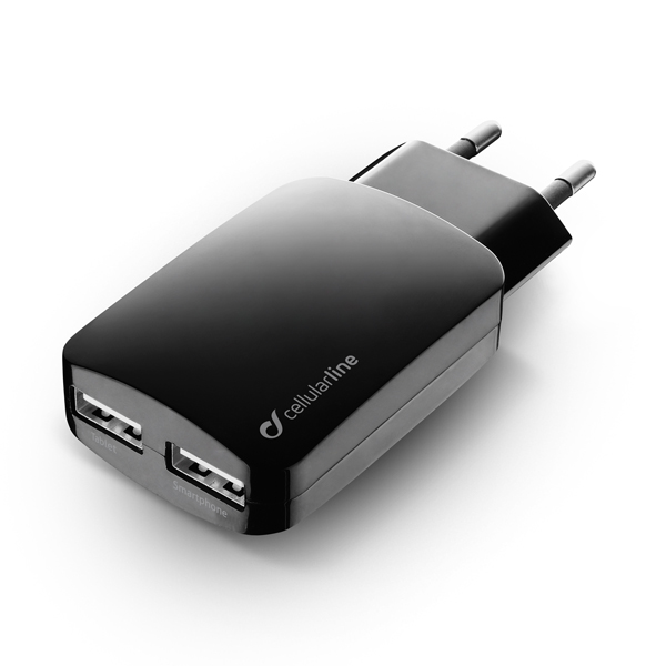 Сетевое зарядное устройство Cellular Line 2 USB 3.1A (ACHUSBDUAL3ATAB)