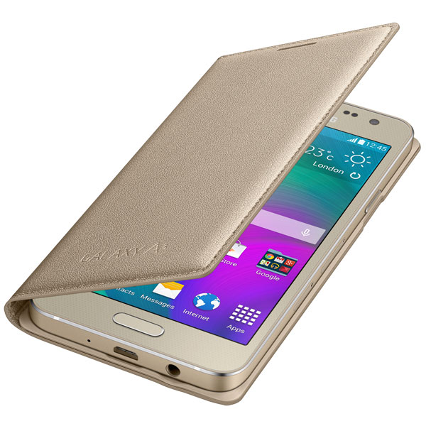 Чехол Samsung Flip Cover A3 Gold (EF-FA300BFEGRU) фото
